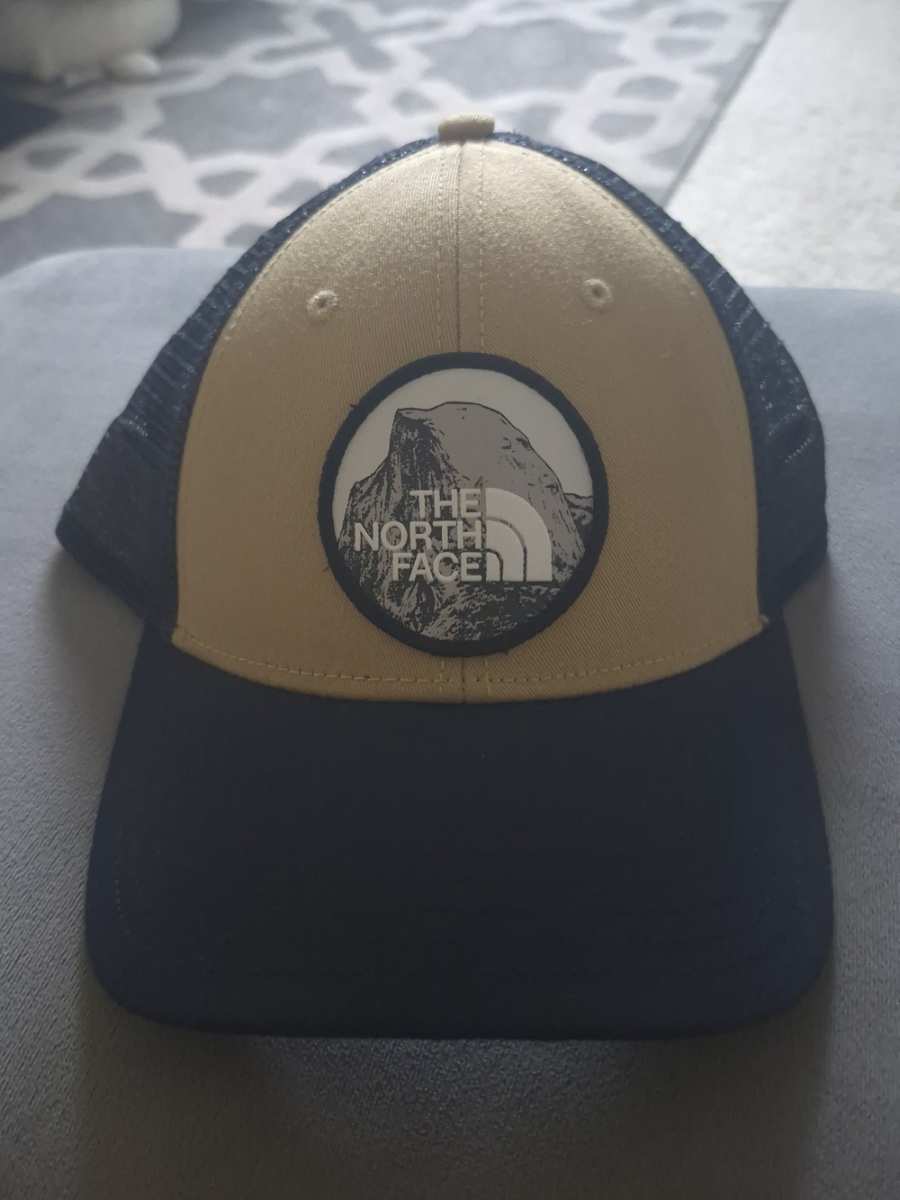The North Face Two-Tone Patch Trucker Hat - Tan & Black